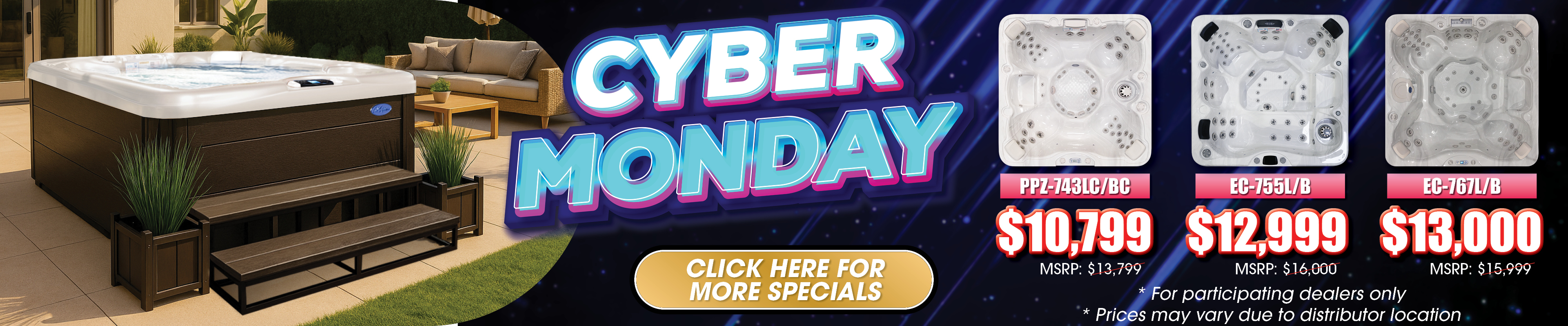 Calspas hot tub being used in a family setting - Milan